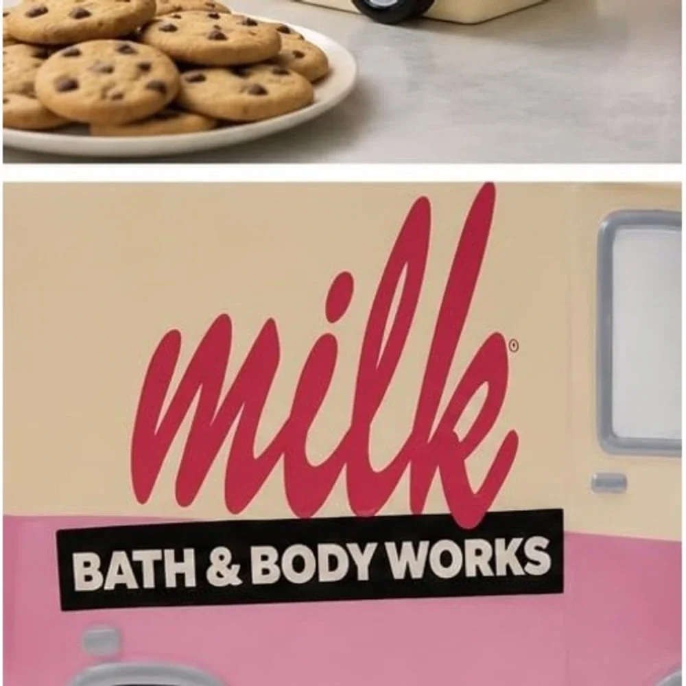 Bath & Body Works Cookie Jar Unisex OS White NEW Milk Bar Truck Ceramic